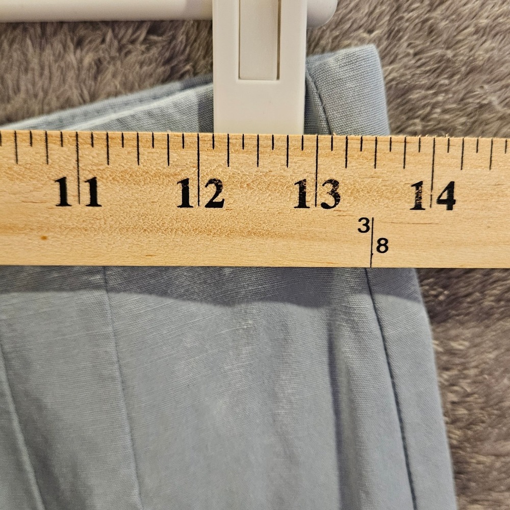 ZARA Sz S Wide Leg High Waisted Linen Blend Pant ‎ #452 - Picture 3 of 9